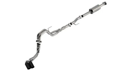 Borla F-150 2021 5.0L 4dr CC SB EC STB Lariat/KR/Platnm/LTD 3/2.25 DSE Cat-Back ATAK Black CHR Tips thumbnail 7