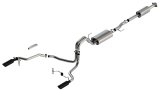 Borla F-150 2021 5.0L 4dr CC SB EC STB Lariat/KR/Pltm/LTD 3/2.25 SRE Cat-Back Touring Black CHR Tips thumbnail 8