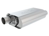 Borla CrateMuffler SBC 283/327/350 2.25 inch Offset In/Out 14in x 4.35in x 9in Oval S-Type Muffler thumbnail 3
