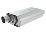 Borla CrateMuffler SBC 283/327/350 2.25 inch Offset In/Out 14in x 4.35in x 9in Oval S-Type Muffler thumbnail 7
