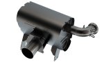 Borla 15-22 Can-Am Maverick X3 900cc Triple Turbo Manifold-Back Exhaust Atak Muffler - Black Coated thumbnail 1