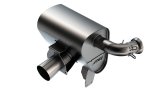 Borla 15-22 Can-Am Maverick X3 900cc Triple Turbo Manifold-Back Exhaust Atak Muffler - Black Coated thumbnail 2