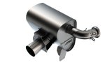 Borla 15-22 Can-Am Maverick X3 900cc Triple Turbo Manifold-Back Exhaust Atak Muffler - Black Coated thumbnail 3