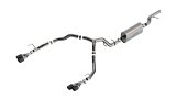 Borla 21-22 Chevrolet Tahoe 5.3L V8 2/4WD 4DR 3in/2.75in Touring Cat-Back Exhaust -Carbon Fiber Tips thumbnail 1
