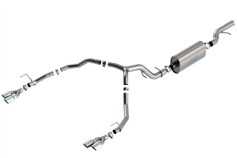 Borla 21-22 Chevrolet Tahoe 6.2L V8 2/4WD 4DR Brushed T-304 Stainless Steel Touring Cat-Back Exhaust thumbnail 2