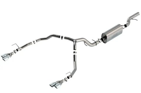 Borla 21-22 Chevrolet Tahoe 6.2L V8 2/4WD 4DR Brushed T-304 Stainless Steel Touring Cat-Back Exhaust thumbnail 4