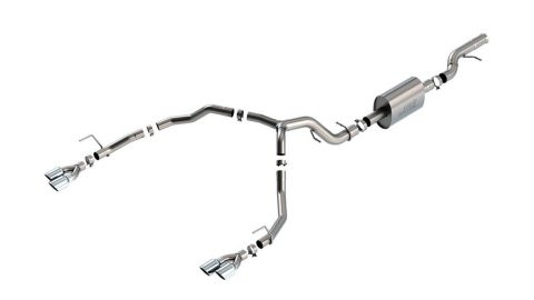 Borla 21-22 Chevrolet Tahoe 6.2L V8 2/4WD 4DR Brushed T-304 Stainless Steel S-Type Cat-Back Exhaust thumbnail 1