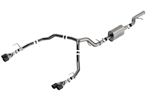 Borla 21-22 Chevrolet Tahoe 6.2L V8 2/4WD 4DR T-304 SS S-Type Cat-Back Exhaust w/ Carbon Fiber Tips thumbnail 1