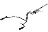 Borla 21-22 F-150 Powerboost 3.5L V6 2WD & 4WD 4DR 3in, 2.25in S-TYPE Catback w/ Black Chrome Tips thumbnail 1