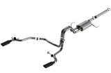Borla 21-22 F-150 Powerboost 3.5L V6 2WD & 4WD 4DR 3in, 2.25in S-TYPE Catback w/ Black Chrome Tips thumbnail 4