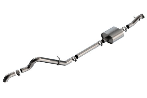 Borla 21-22 Ford Bronco 2.3L 2DR/4DR T-304 Stainless Steel Cat-Back S-Type Exhaust - Brushed