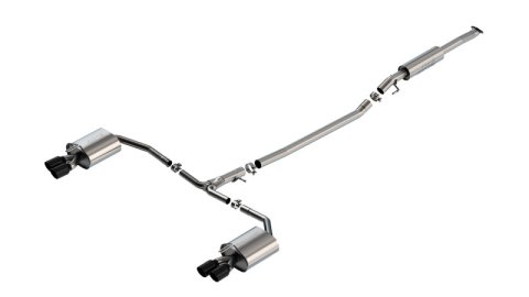 Borla 21-23 Hyundai Sonata N Line 2.5L i4 AT FWD 4DR 2.00in 2.75in S-Type Exhaust - Black Chrome thumbnail 1