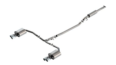 Borla 21-23 Hyundai Sonata N Line 2.5L i4 AT FWD 4DR 2.00in 2.75in S-Type Exhaust - Black Chrome thumbnail 3