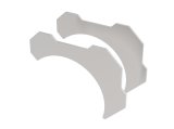 Borla 3in T-304 Stainless Steel Pipe/ Tube Bracket Kit (2 pieces) thumbnail 1