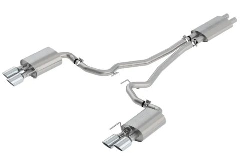 Borla 2018-2022 Ford Mustang GT Cat-Back Exhaust System Touring- Rolled Polished Tips thumbnail 4