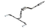 Borla 22-23 Volkswagen Golf GTI 2.0L AT/MT 3inch S-Type Cat-Back Exhaust - 4in Split Single Tips thumbnail 1