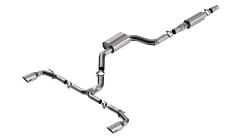 Borla 22-23 Volkswagen Golf GTI 2.0L AT/MT 3inch S-Type Cat-Back Exhaust - 4in Brushed SS Tips thumbnail 1