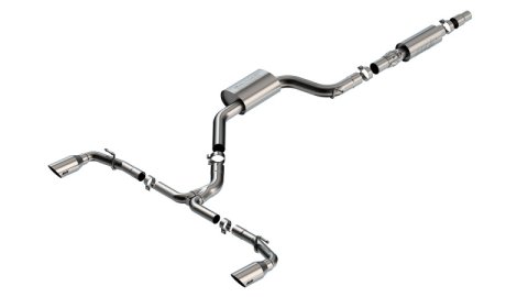 Borla 22-23 Volkswagen Golf GTI 2.0L AT/MT 3inch S-Type Cat-Back Exhaust - 4in Brushed SS Tips thumbnail 2