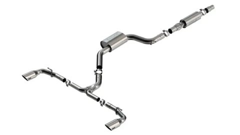 Borla 22-23 Volkswagen Golf GTI 2.0L AT/MT 3inch S-Type Cat-Back Exhaust - 4in Brushed SS Tips thumbnail 8