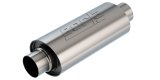 Borla Universal Muffler 5in. x 6.25in. X 13.5in. Body 18.5in. OAL 3in I.D. In/Out Brushed T-304 thumbnail 1