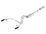 Borla 11-14 Ford F-150 5.0L Stainless Steel S-Type Catback Exhaust - 4in Tips Single Split Rear Exit thumbnail 1