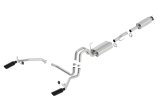 Borla 11-14 Ford F-150 5.0L Stainless Steel S-Type Catback Exhaust - 4in Tips Single Split Rear Exit thumbnail 7