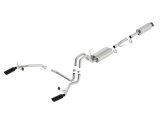 Borla 11-14 Ford F-150 5.0L Stainless Steel S-Type Catback Exhaust - 4in Tips Single Split Rear Exit thumbnail 8