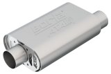 Borla CrateMuffler SBC Hot 350/383 3 inch Offset/Center 14in x 4.35in x 9in Oval Muffler thumbnail 5