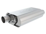 Borla CrateMuffler SBC 283 / 327 / 350 2.5 inch Offset/Center 14in x 4.35in x 9in Oval Muffler thumbnail 5
