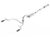 Borla 15-17 Ford F-150 2.7L/ 3.5L EcoBoost/ 5.0L V8 Rear Exit S-Type Catback Exhaust Black Chrome thumbnail 1