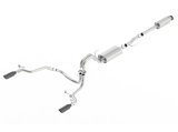 Borla 15-17 Ford F-150 2.7L/ 3.5L EcoBoost/ 5.0L V8 Rear Exit S-Type Catback Exhaust Black Chrome thumbnail 5