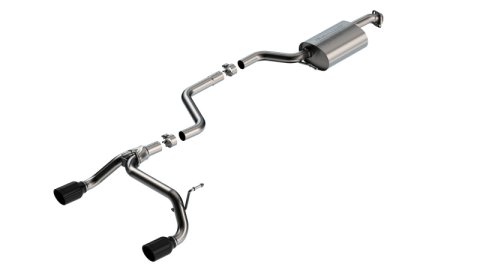 Borla 18-23 Suzuki Jimny 1.4L AT/MT 4WD 2DR 2in S-Type Catback Exhaust - Black Chrome Tips thumbnail 1