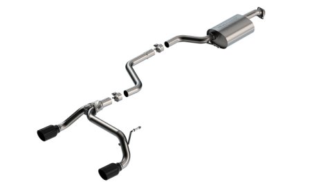 Borla 18-23 Suzuki Jimny 1.4L AT/MT 4WD 2DR 2in S-Type Catback Exhaust - Black Chrome Tips thumbnail 2