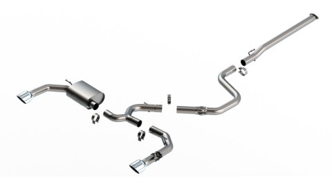 Borla 22-23 Hyundai Elantra N 2.0L 4 CYL. Turbo AT/MT ATAK Catback Exhaust Bright Chrome thumbnail 2