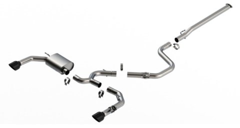 Borla 22-23 Hyundai Elantra N 2.0L 4 CYL. Turbo AT/MT ATAK Catback Exhaust Black Chrome thumbnail 7