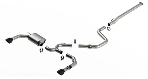 Borla 22-23 Hyundai Elantra N 2.0L 4 CYL. Turbo AT/MT ATAK Catback Exhaust Black Chrome thumbnail 8