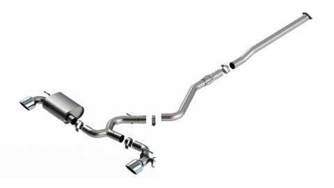 Borla 22-23 Hyundai Kona N 2.0L 4 CYL. Turbo AT/MT ATAK Catback Exhaust Bright Chrome thumbnail 3