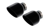 Borla 15-24 Dodge Charger V8 / 2023 Chrysler 300C T-304 SS Tips 5in Outlet - Black Chrome thumbnail 3