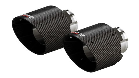 Borla 15-24 Dodge Charger V8 / 2023 Chrysler 300C T-304 SS Tips 5in Outlet - Carbon / Black Anodized thumbnail 4
