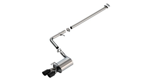 Borla 21-23 Hyundai Sonata SEL Plus/Limited 1.6L L4 (T) FWD S-Type Cat-Back Exhaust - Black Chrome thumbnail 1