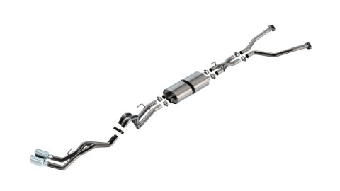 Borla 22-24 Toyota Tundra 3.4L V6 (Inc. Hybrid) Ext. Cab/STD Bed/145.7in WB S-Type Cat-Back - Chrome thumbnail 4