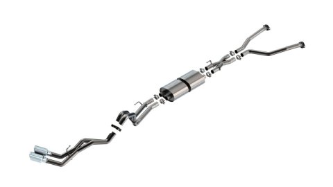 Borla 22-24 Toyota Tundra 3.4L V6 (Inc. Hybrid) Ext. Cab/STD Bed/145.7in WB S-Type Cat-Back - Chrome thumbnail 5