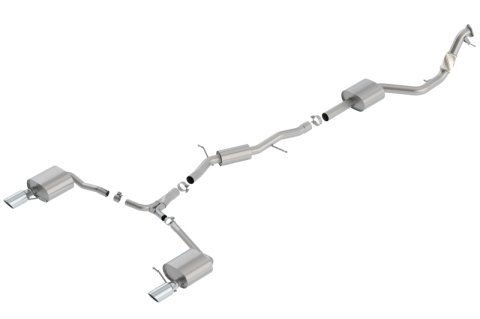 Borla 17-19 A4 Quattro Avant/Allroad 2.0L i4 AT/MT Awd 4DR S-Type Catback thumbnail 2