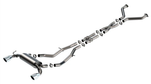 Borla 23-24 Nissan Z 2.5in S-Type Cat Back Exhaust 4.5in Tip - Stainless Steel Tips thumbnail 1
