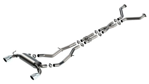 Borla 23-24 Nissan Z 2.5in S-Type Cat Back Exhaust 4.5in Tip - Stainless Steel Tips thumbnail 2