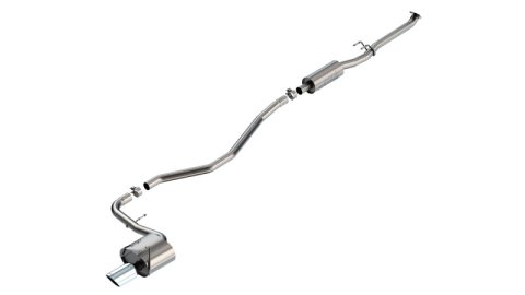 Borla 22-24 Honda Civic Sport 2.25in S-Type Cat Back 4in Tip - Bright Chrome thumbnail 1