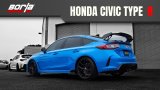 Borla 2023 Honda Civic Type R MT ATAK Catback Exhaust w/ 4in Ceramic Black Tips thumbnail 2