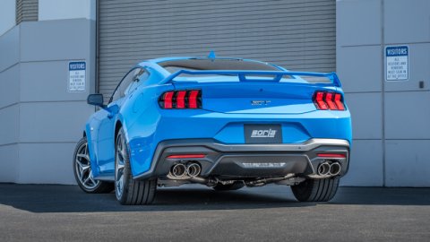 Borla 2024 Ford Mustang GT 5.0L V8 3 in ATAK Catback Non-Active Exhaust- Chrome Quad Tip thumbnail 3