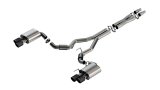 Borla 2024 Ford Mustang GT 5.0L V8 3 in S-Type Catback Non-Active Exhaust- Carbon Fiber Quad Tip thumbnail 4