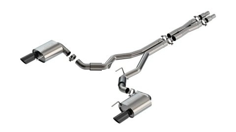 Borla 2024 Ford Mustang GT 5.0L V8 w/o Active Exhaust S-Type Cat-Back Exhaust System - Black Chrome thumbnail 5